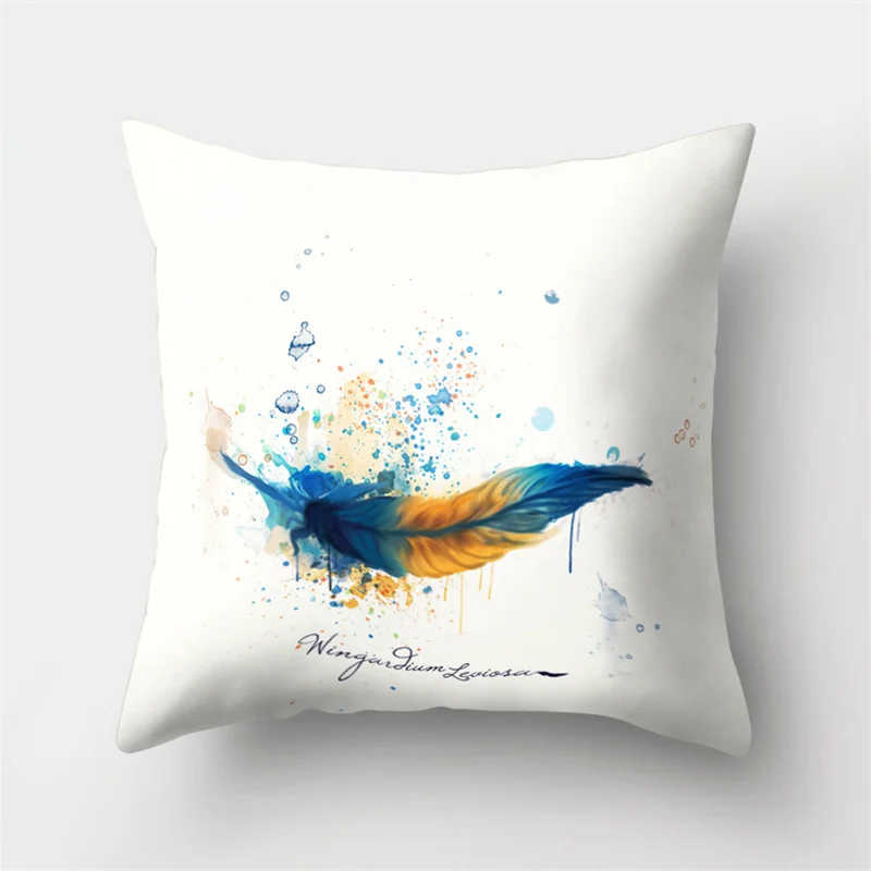 Богемный Ловец снов с перьями 45x45 см Женская поясная подушка для дома гостиной