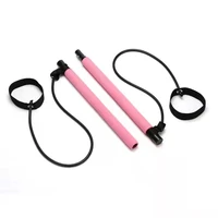 yoga trainer pull rope portable gym workout pilates bar equipment elastic bands for fitness resistance bands exerciser