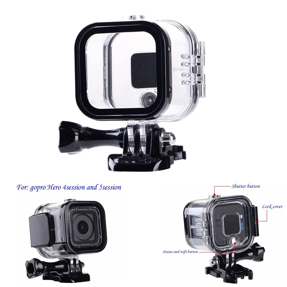 Водонепроницаемый чехол для камеры GoPro Hero10 9 8 7 6 5 Black 4 Session 3 + |