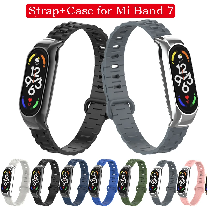 

Ремешок силиконовый для Xiaomi Mi Band 7, спортивный браслет для наручных часов xiaomi mi band 7