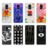 bad bunny soft phone case for redmi note 11 10 9 8 pro 10t 9s 8t 7 5 transparent clear case