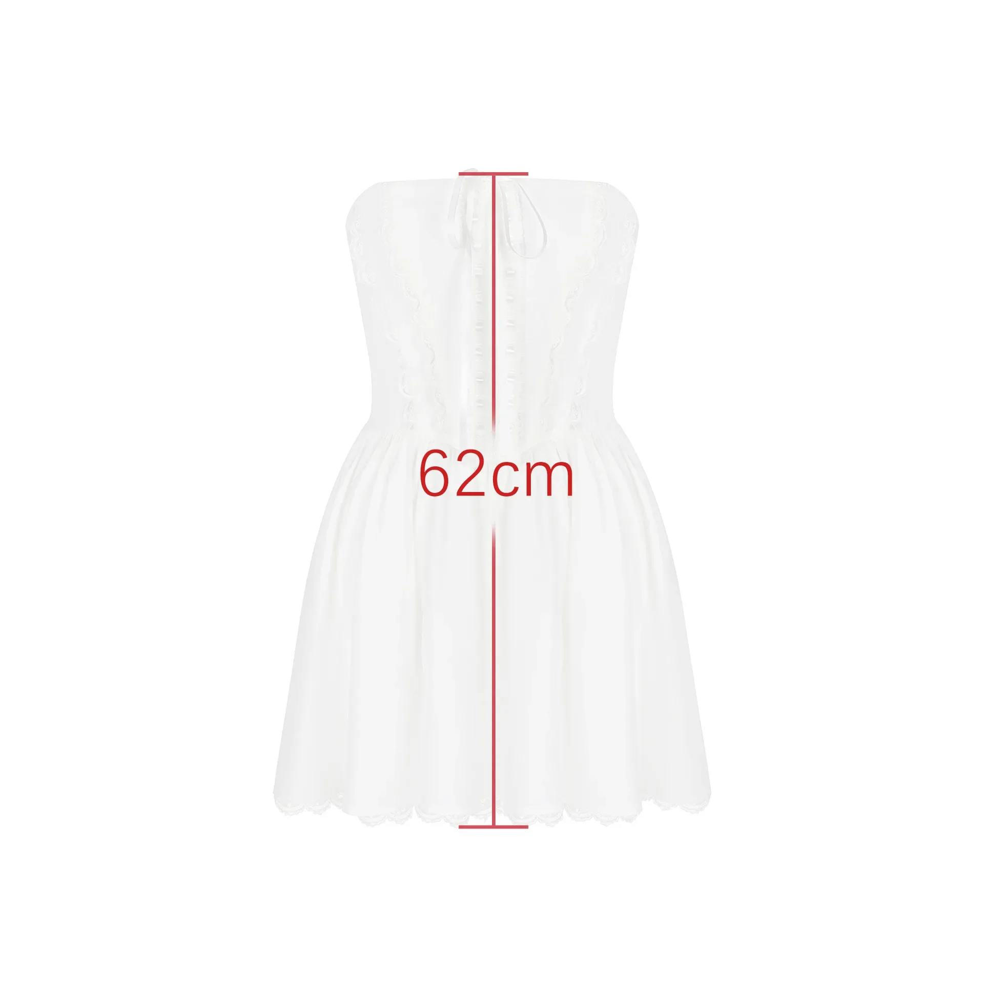 Женское летнее платье без бретелек Mingmingxi