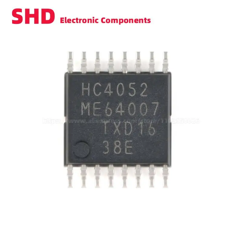 10 шт. 74HC4052PW 74HC4052 74HC4052PW,118 CD74HC4052PW HJ4052 TSSOP-16 мультиплексор коммутатор ICs SMD IC