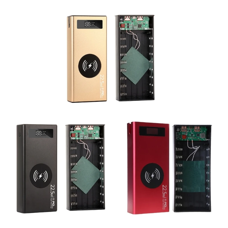 CS1W 2 выходных USB-порта DIY для корпуса 18650 Аккумулятор с ЖК-дисплеем