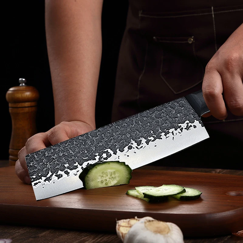Японский нож шеф-повара ручной работы кованый кухонный Full Tang нарезка мяса