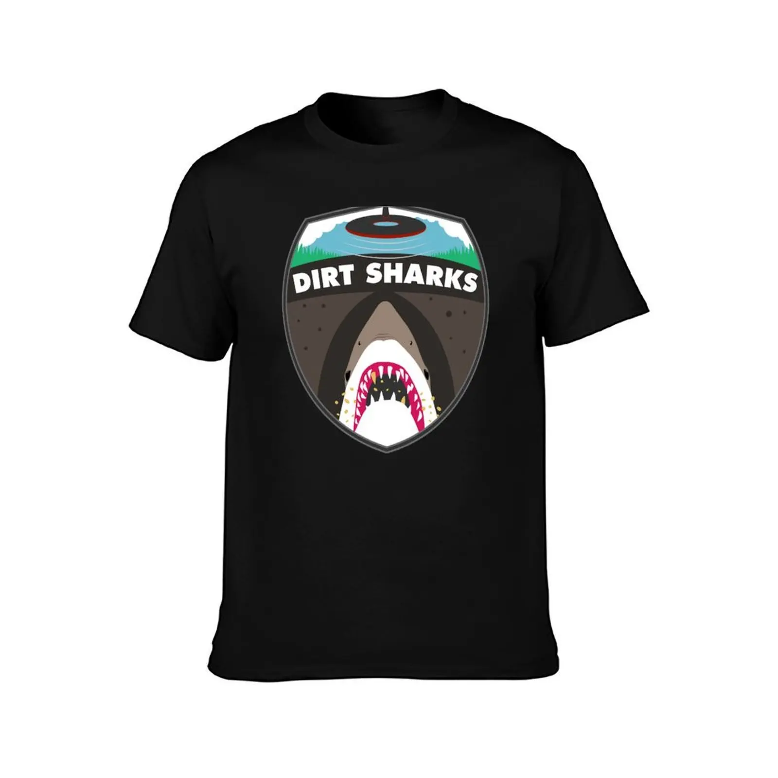Фото Футболка с логотипом Dirt Sharks - Detectorists - DMDC, хлопковая футболка, мужская футболка с аниме-принтом, дизайнерская футболка для мужчин №2