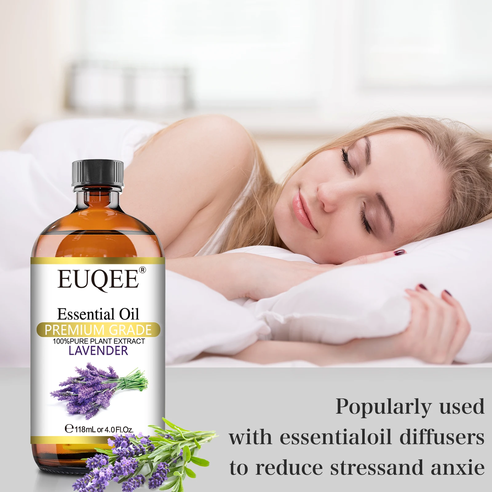 

EUQEE with Dropper 118ML Essential Oil For Diffuser Lavender Neroli Helichrysum Oregano Grapefruit Spearmint Aroma Oils DIY Soap