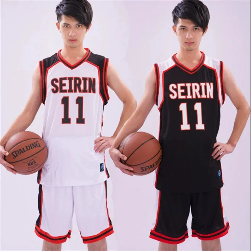 Фото Kuroko No Basket Basuke, униформа для косплея, баскетбольная майка SEIRIN, номер 10, 11, спортивная одежда Kagami Taiga, футболка, шорты, костюм NM28 №2