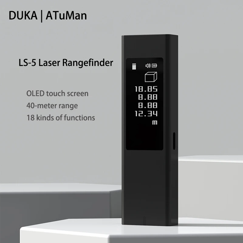 Дальномер лазерный DUKA ATuMan LS5 с сенсорным экраном 40 м |