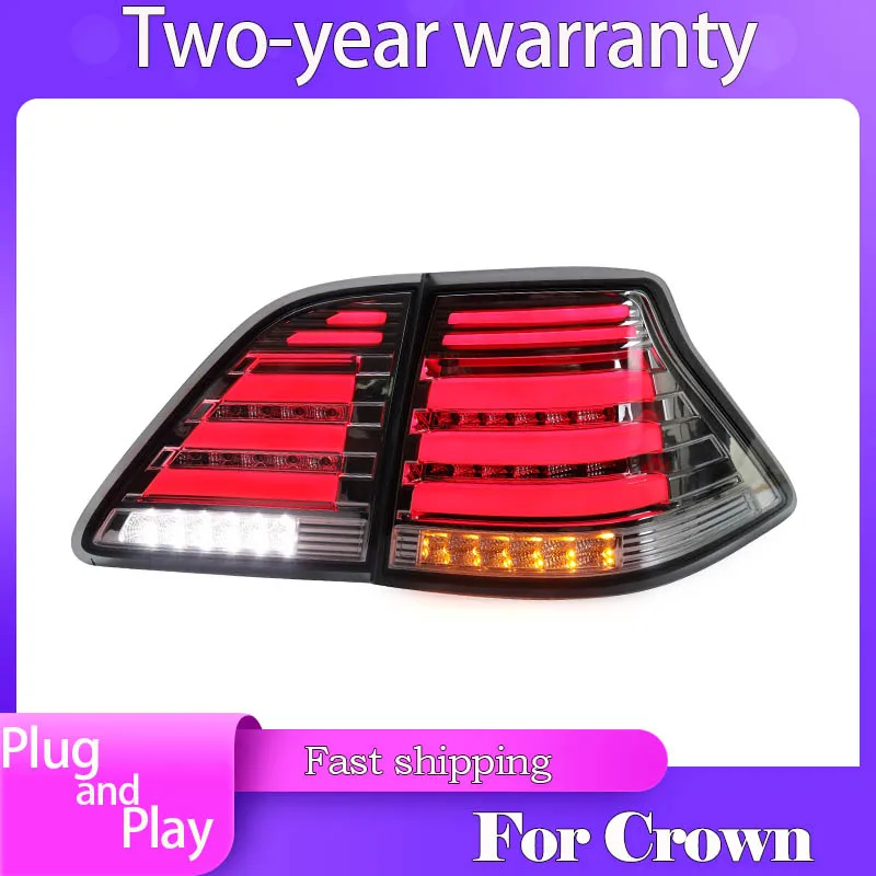 

Автомобильный Стайлинг для Toyota Crown 2005-2009, светодиодный задний фонарь для crown, задний фонарь с динамическим поворотным сигналом + drl + тормоз + з...