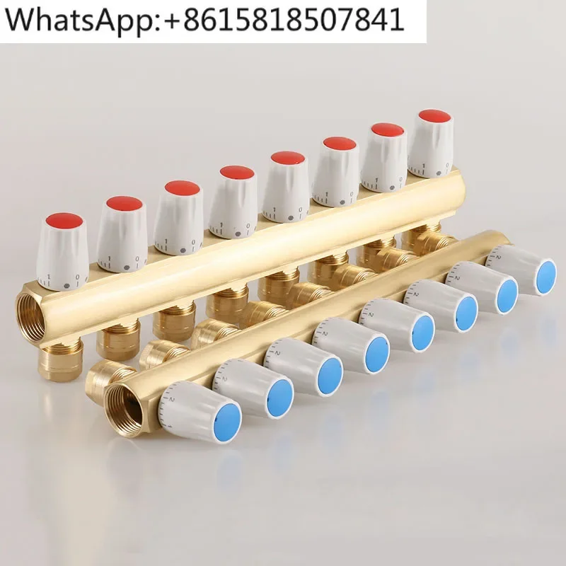 1 дюймовый Ручной сепаратор для воды домашний подогрева пола полностью медный
