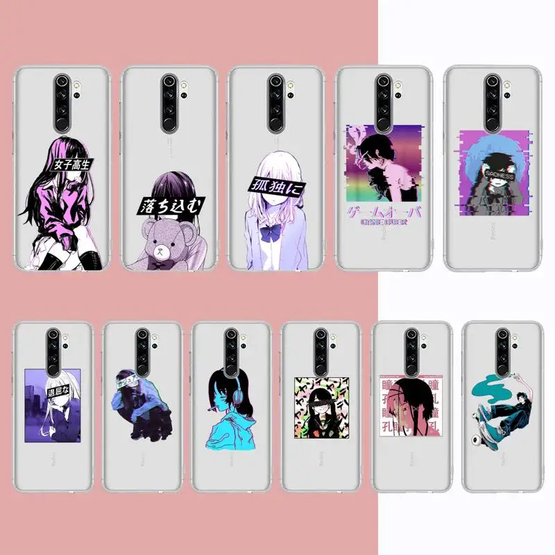 

MaiYaCa Sad Japanese Anime Phone Case for Samsung S20 ULTRA S30 for Redmi 8 for Xiaomi Note10 for Huawei Y6 Y5 cover