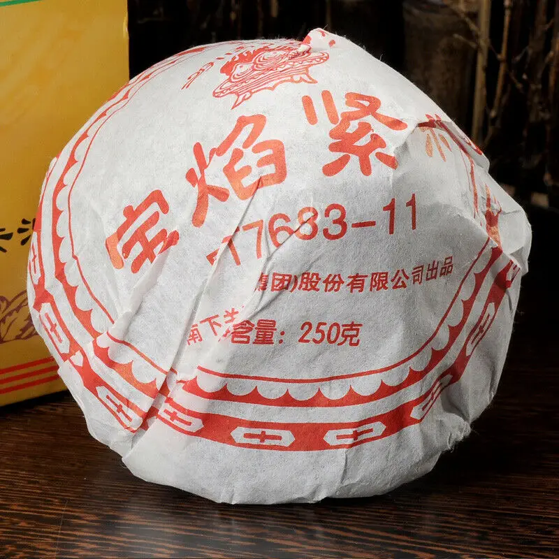 

Bao Yan Jin Cha * 2011 Xiaguan FT7683-11 гриб TuoCha Raw Pu Erh Pu Er 250g