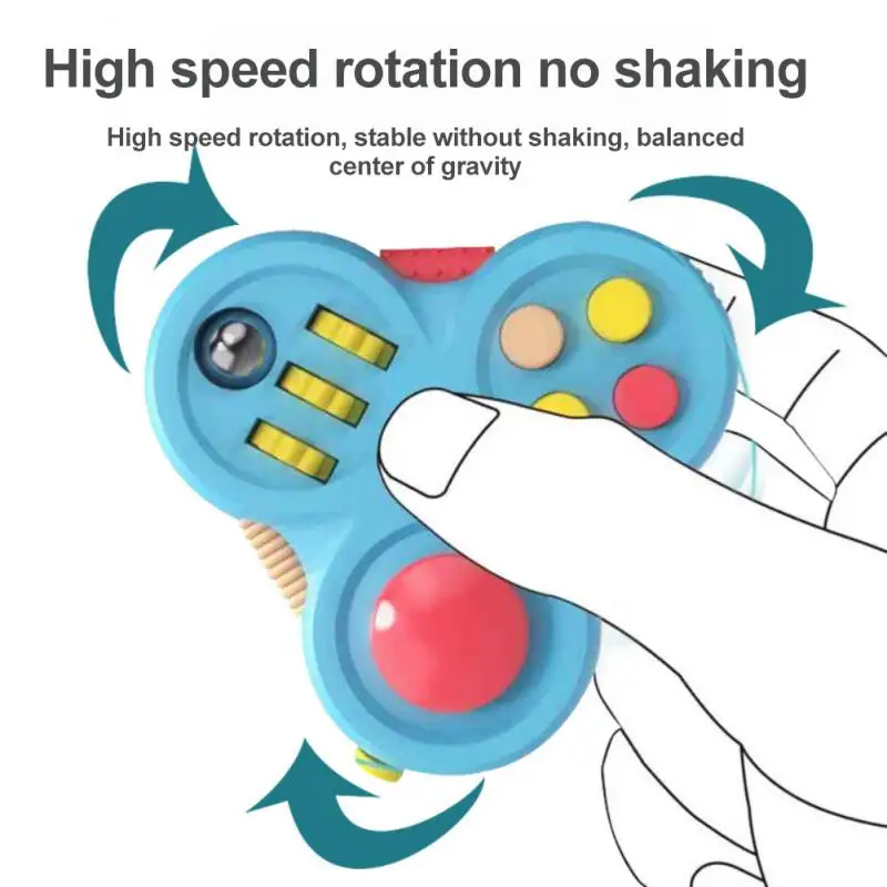 Decompression Toys Rotating Magic Bean Cube Fidget Toy Triangle Small Beads Educational Toy Children's Puzzle Stress Relief Toy enlarge