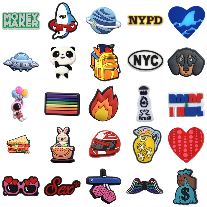 

Girl Men Shoes Accessories Gifts Shoe Charms Boy Women Charm Set Jeans Kids Decorations for Croc Wholesale Bulk Packs Para Pins