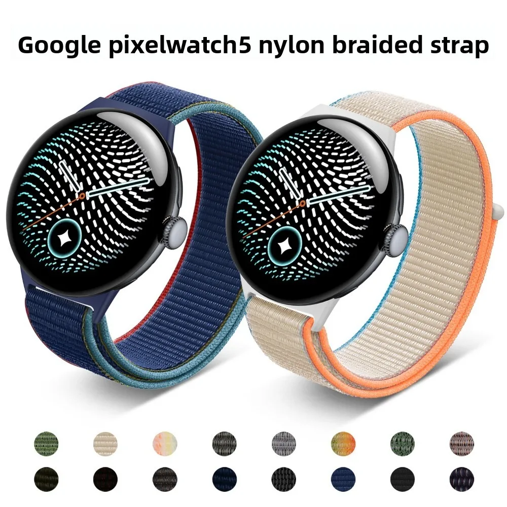 Фото Для Google Pixel Watch 5 нейлоновый ремешок, мягкий, приятный для кожи, легкий, дышащий, модный сменный браслет, аксессуары. №4