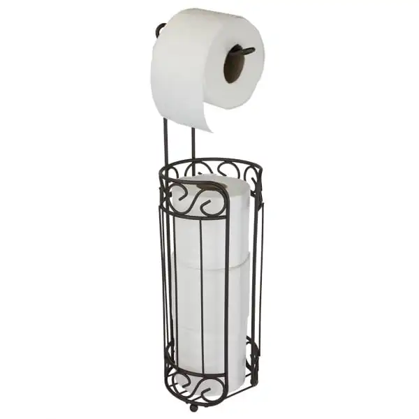 

Design Toilet Paper Holder and Dispenser, Bronze Napkin holder Bathroom stuff Tissue box cover Over toilet storage Ecoco Organiz