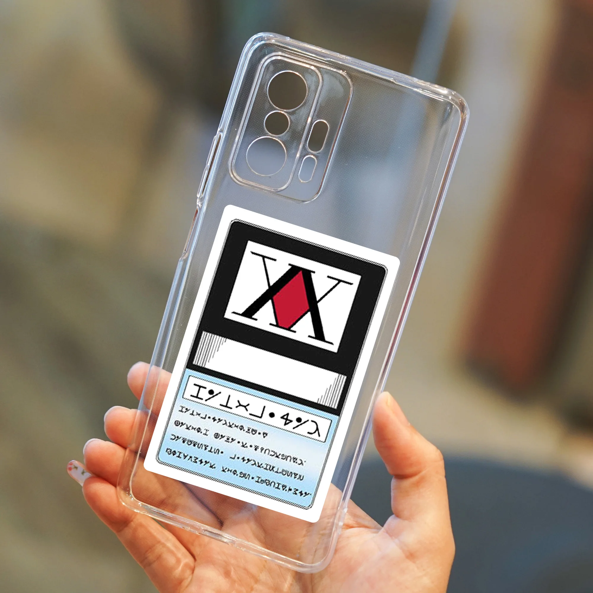 Чехол для Xiaomi 11T Pro 12 с мультяшным аниме Hunter X мягкий чехол Redmi Note 11E прозрачный Black