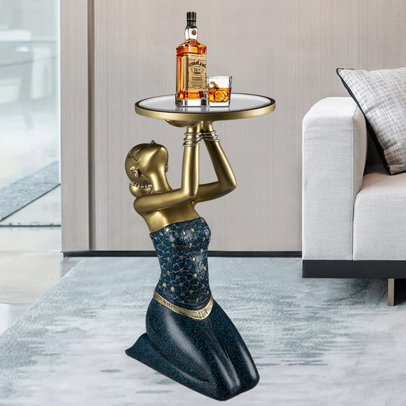 

Nordic Tea Coffee Tables Sofa Side Table Living Room Resin Nordic Coffee Table Luxury Creativity Stolik Kawowy Home Furniture WK