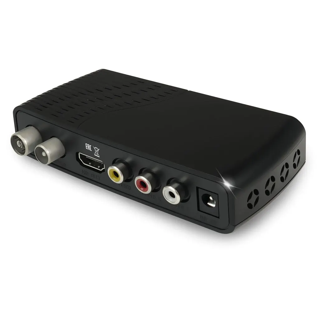 DVB-T2 цифровая ТВ приставка BarTon TH-562 ресивер тюнер 20 каналов | Электроника