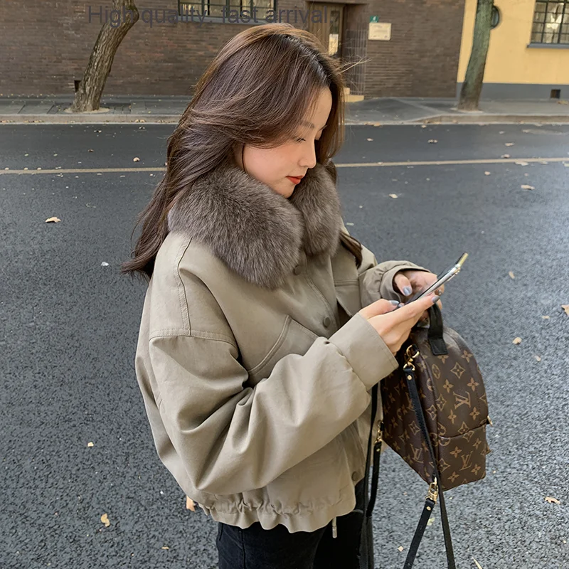 

and Winter Autumn New All-Matching Short Velvet Padded Thickened Coat Parka Cotton-Padded Short Small Workwear Cotton Coat Women