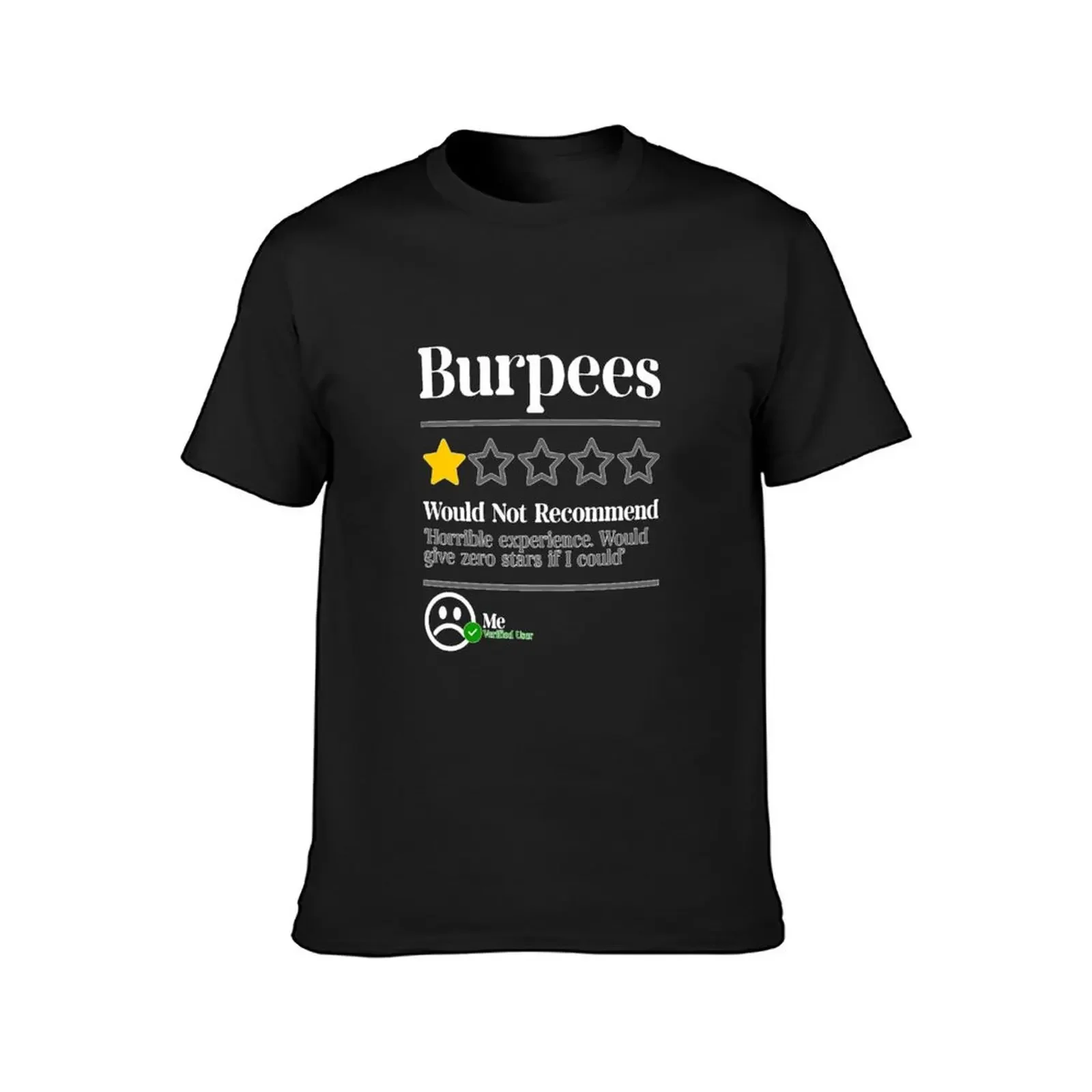 Фото Burpees не рекомендуется 1 звезда рейтинг Смешные тренировки в тренажерном зале L Футболка Милая Одежда для мальчиков с животным принтом мужские футболки повседневные стильные №2