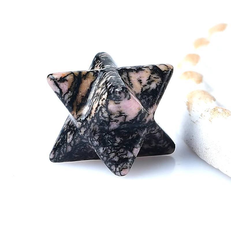 

Natural Rosy Quartz Merkaba Raw Crystals Magic Restoration Wicca Reiki Healing Stones Home Decor Crafts Men Women Jewelry Gifts