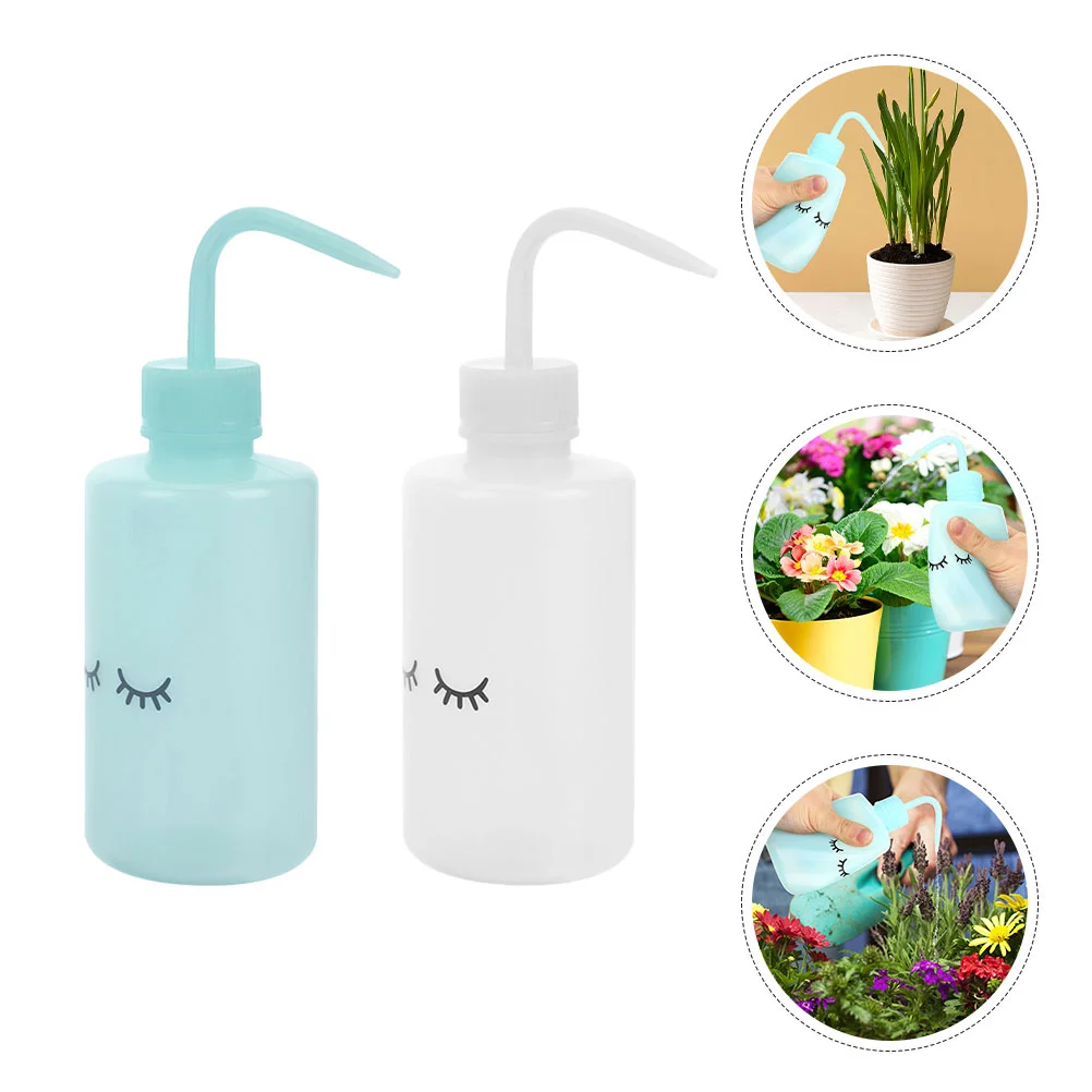 

4 Pcs Plant Curved Mouth Kettle House Plants Plastic Eyelash Washing Squeeze Bottle