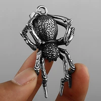 retro thousand eye eight legged spider hanging mens fashion animal 316l stainless steel pendant necklace gift jewelry wholesale