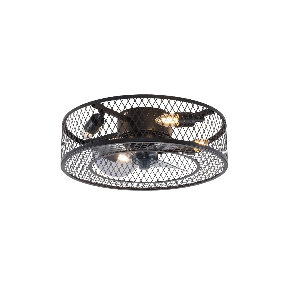

Nordic Ceiling Fan Light Industrial Style Home Decor Restaurant American Style Invisible Retro Silent Wholesale Prices