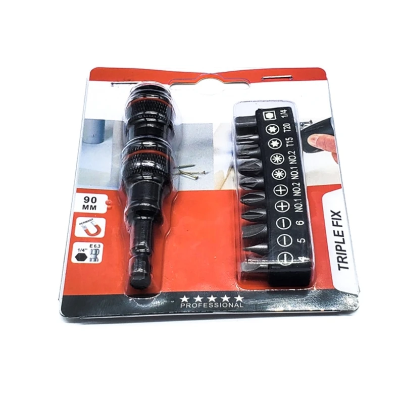 

Screwdriver Bit Holder 1/4 "Hex Drill Bit Extension Rod Screwdriver Tip G6KA