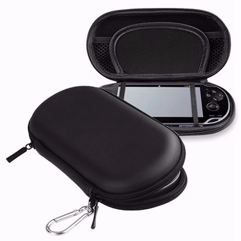 Фото Жесткий чехол из ЭВА для Sony PSP 1000/2000/3000, дорожный защитный чехол для игровой консоли, серо-черный №2
