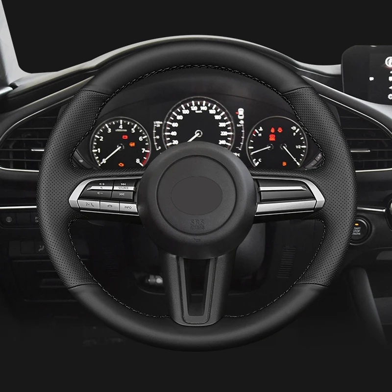 

Черный кожаный чехол для Mazda 3 CX30 2019 - 2022