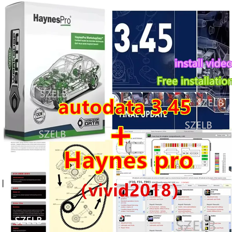 Фото Autodata3.45 и Haynes pro (выжимое программное обеспечение для авторемонта 2018)Europe+установление видеовода+успомога по установке бесплатно №1