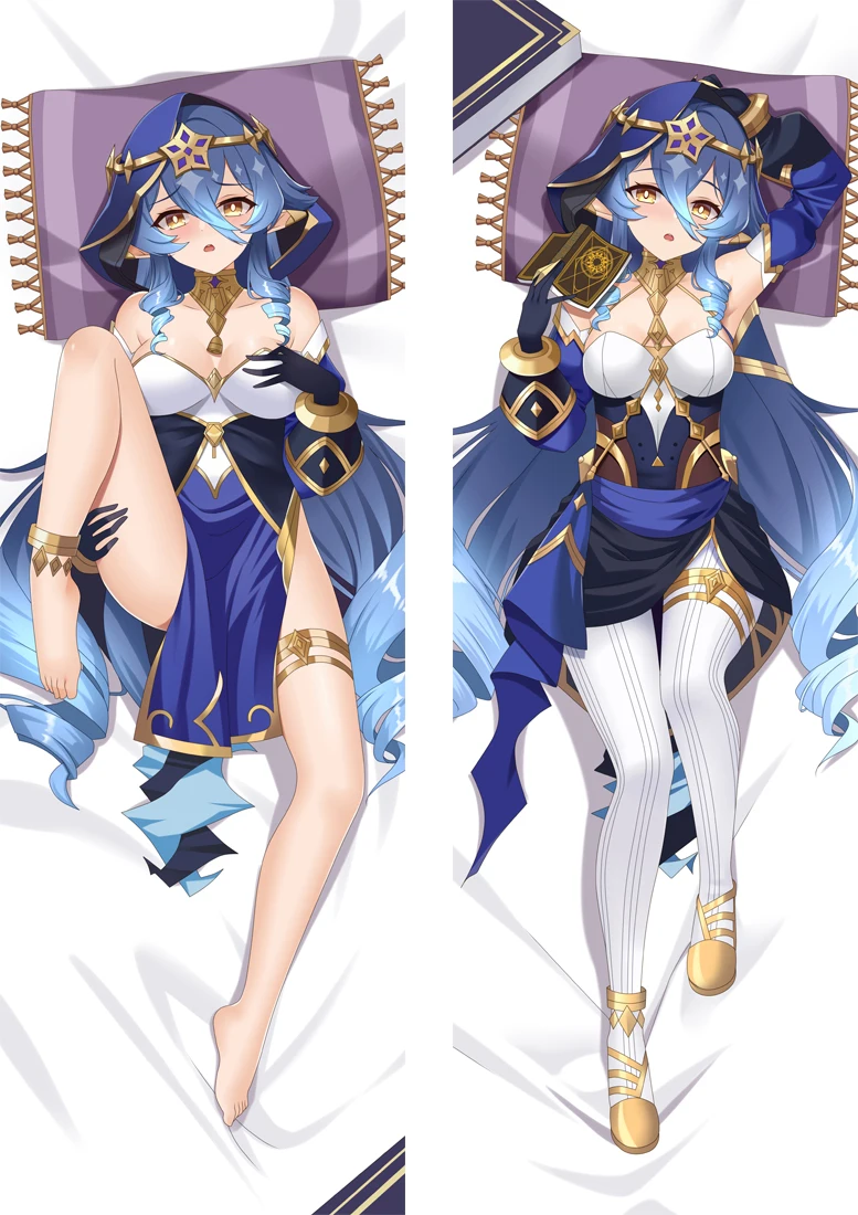 

Наволочка Genshin Impact Layla Dakimakura Anime Waifu, наволочка из шкуры, двухстороннее постельное белье с принтом, обнимающее тело, наволочка