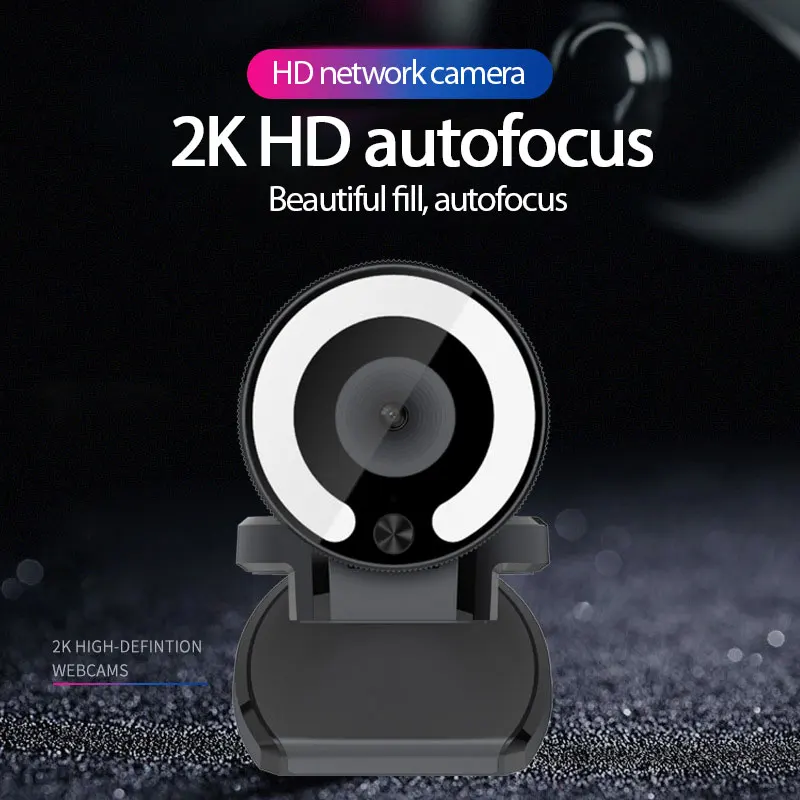 

Computer Camera Hd Network Usb External 90° Wide Angle Beauty Camera Hd 2k Q18 Auto Focus Webcam Computer Camera Touch Screen