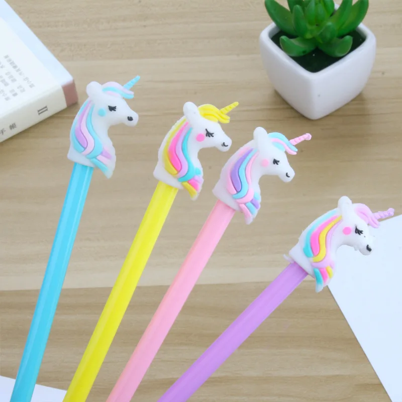 Hair Unicorn Black Neutral Pen Student Learning Stationery Wholesale