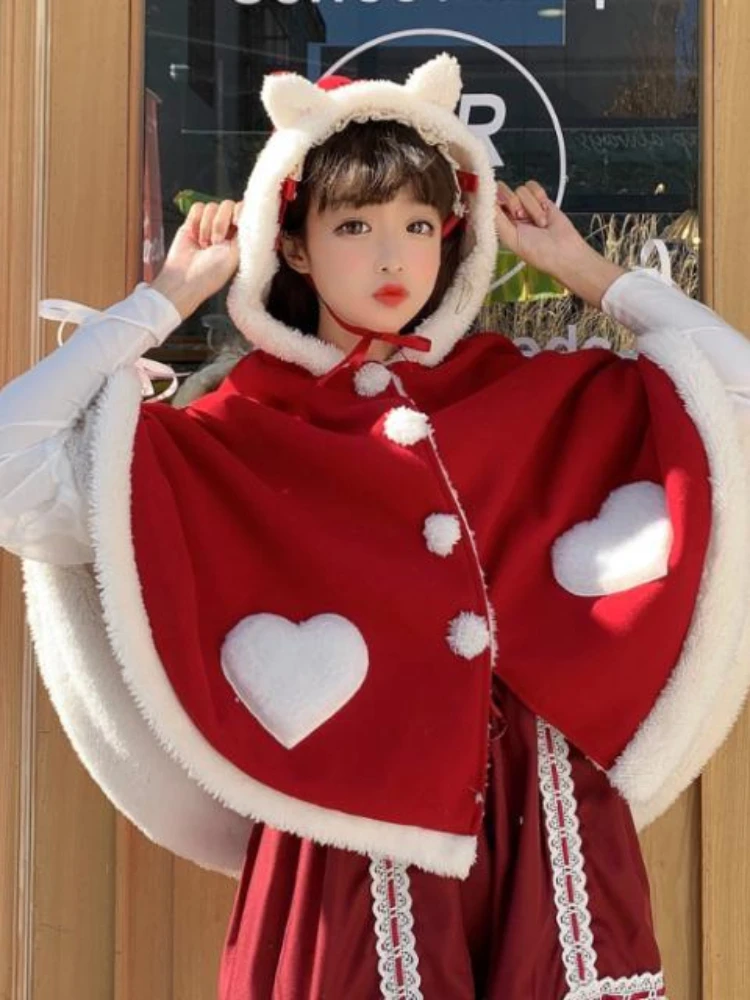 2022 кавайная накидка в стиле &quotЛолита&quot для девочек осенне-зимний Кардиган из