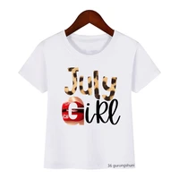 january to december girls birthday tshirt kawaii girls birthday gift tshirt fashion harajuku girls shirt white short sleeve tops