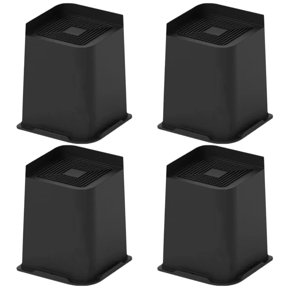 

4 Pcs Plastic Chairs Bed Raisers Blocks Table Risers Desk Legs Sofa Pp Furniture Raising Pads