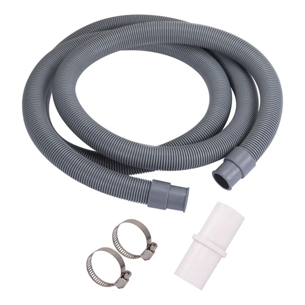 

1M Universal Washing Machine Dishwasher Drain Waste Hose Extension Pipe Kit Bathroom Fixture Drain Hose Kit