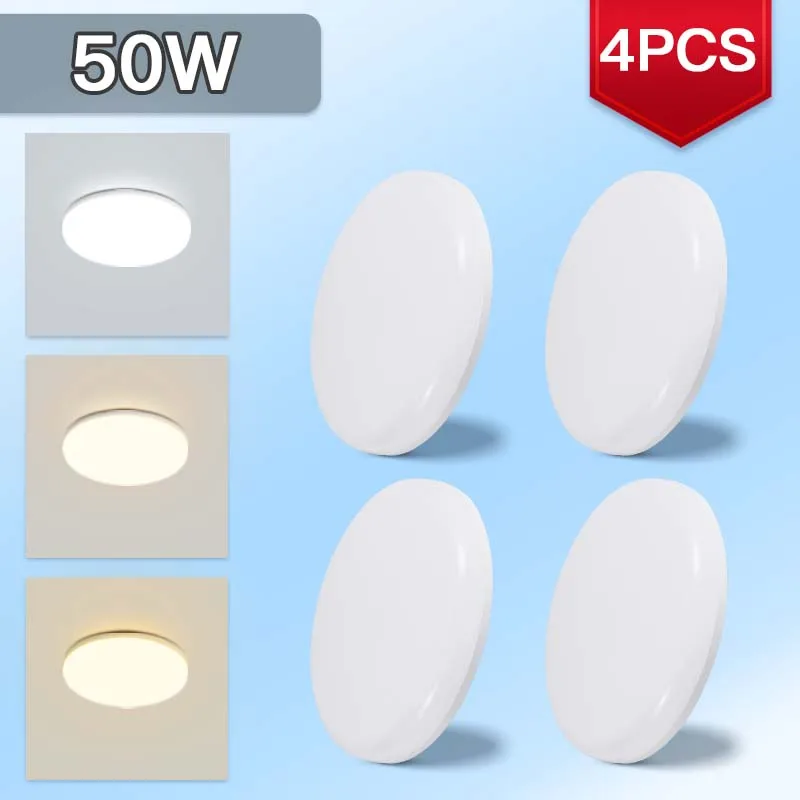 

Светодиодный потолочный светильник 15/20/30/50 Вт, потолочные светильники для гостиной, круглые панельные лампы для спальни, кухни, балкона, коридора, освещение