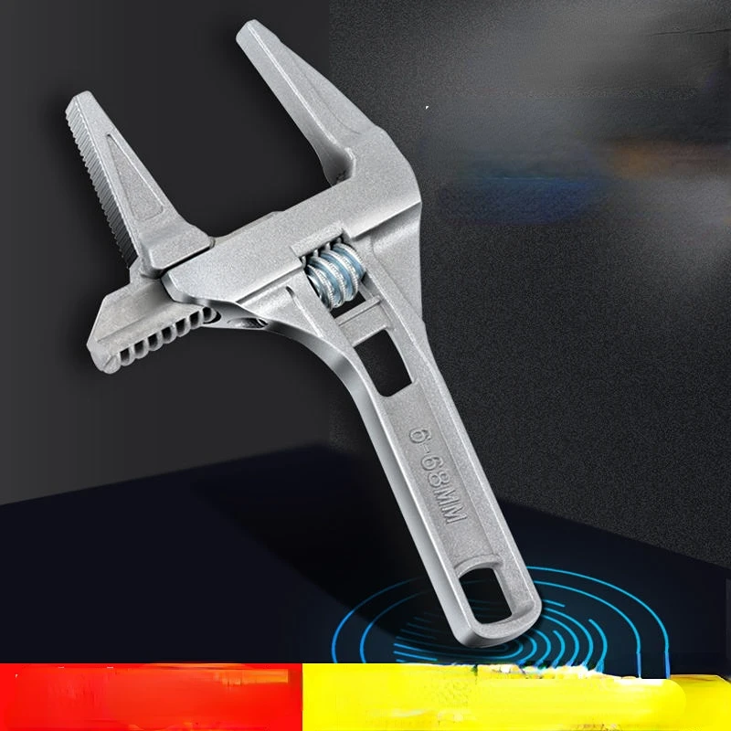 

Oversized Open Short Handle Multifunctional Adjustable Wrench