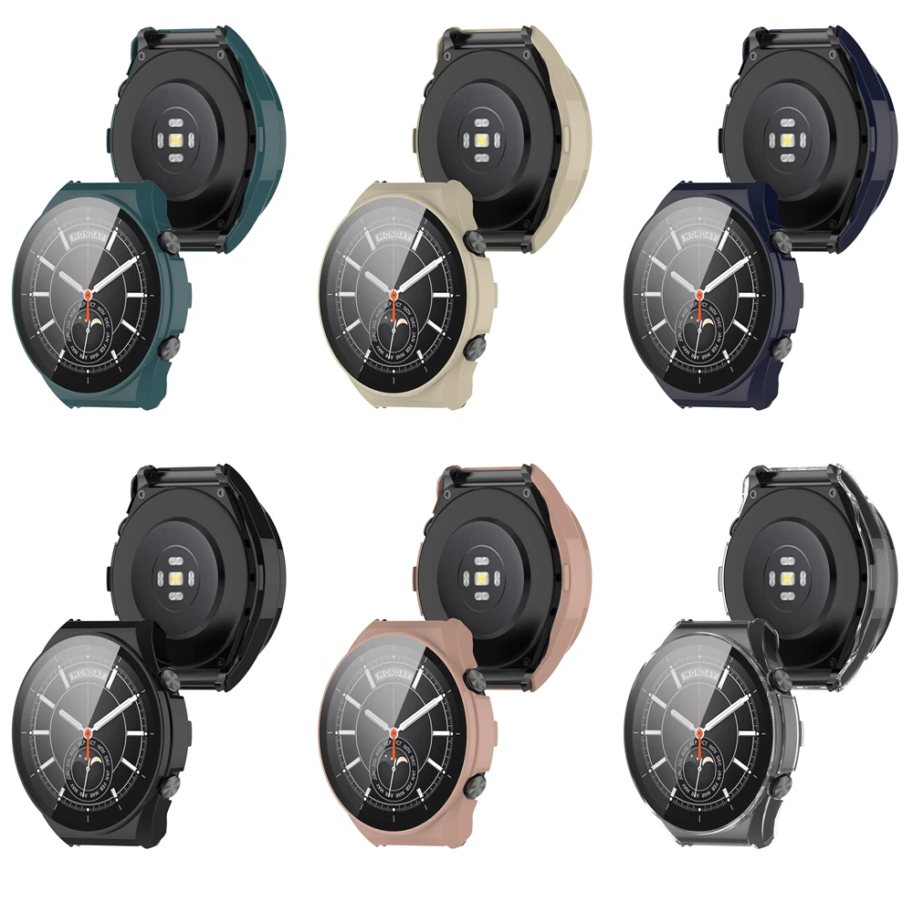 Фото Рамка для Xiaomi Watch S1, высококачественный чехол и протектор экрана из закаленного стекла, тонкие защитные аксессуары из поликарбоната №3