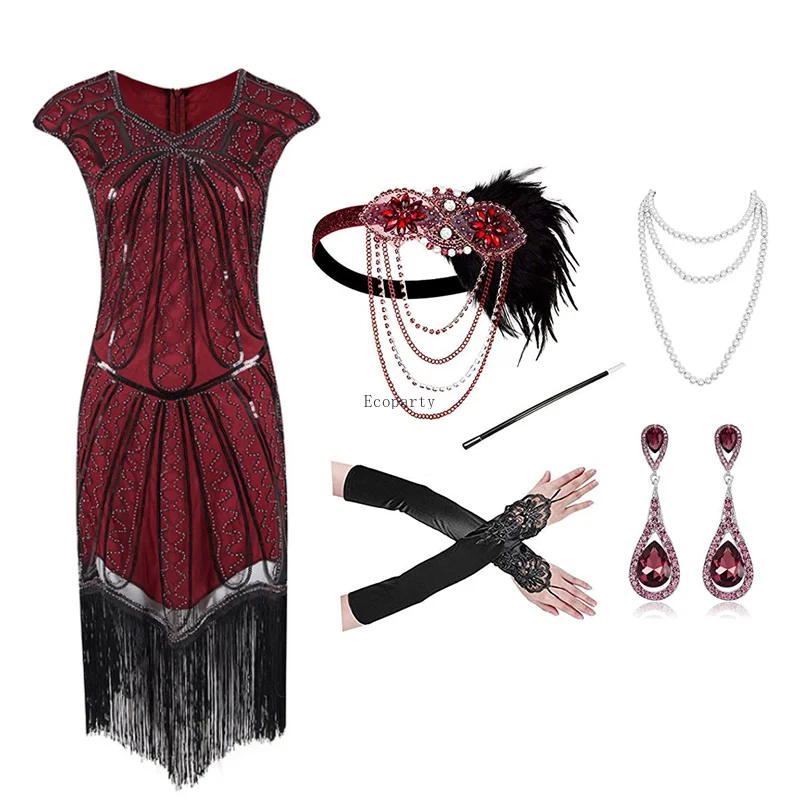 Костюм для косплея 1920-х годов вечерние платья грейгсби 20-х длинные выпускного