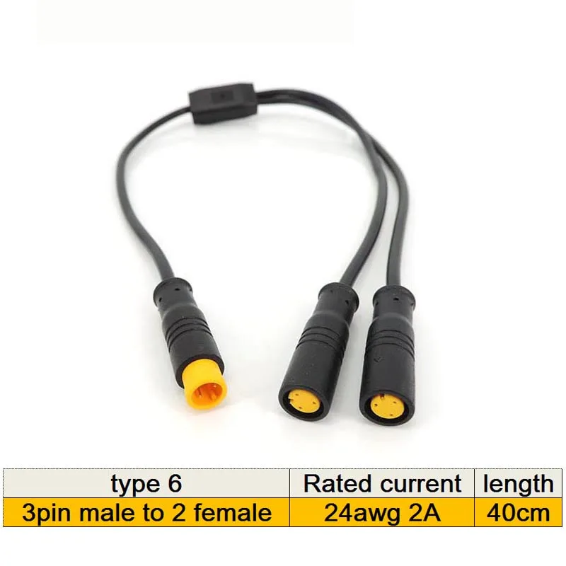 

Водонепроницаемый 3-контактный разъем для электровелосипеда eblike 24awg 28awg