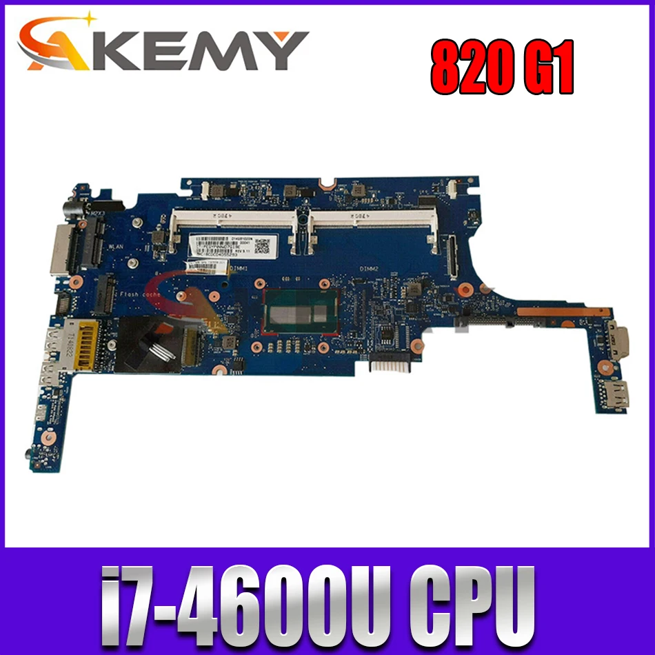 

FOR HP 820 G1 Laptop Motherboard 817918-501 817918-001 817918-601 w/ i7-4600U CPU 6050A2560501-MB-A02 100% work