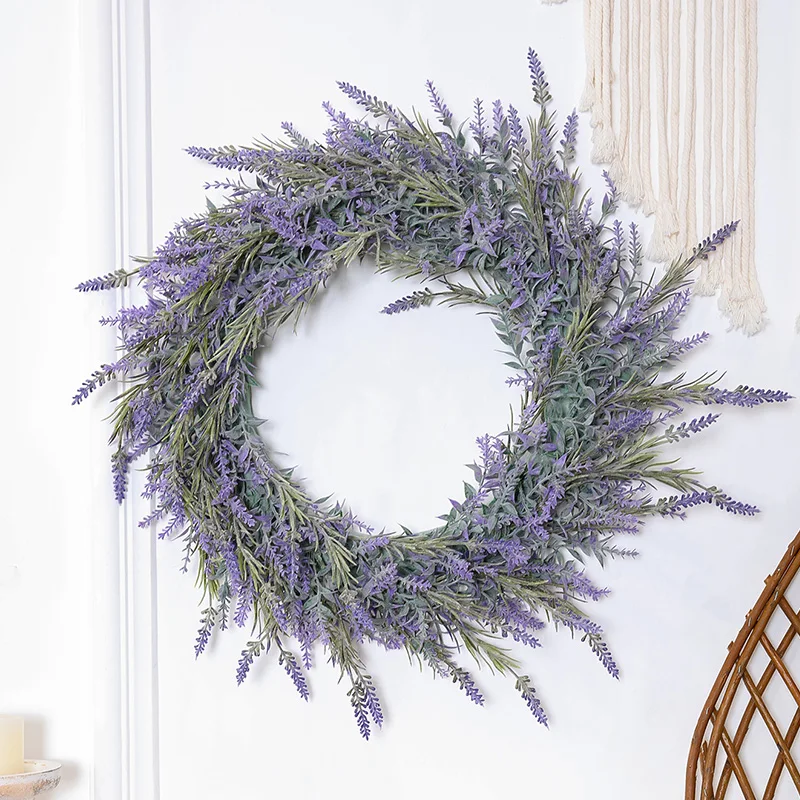 

Искусственный венок лаванды