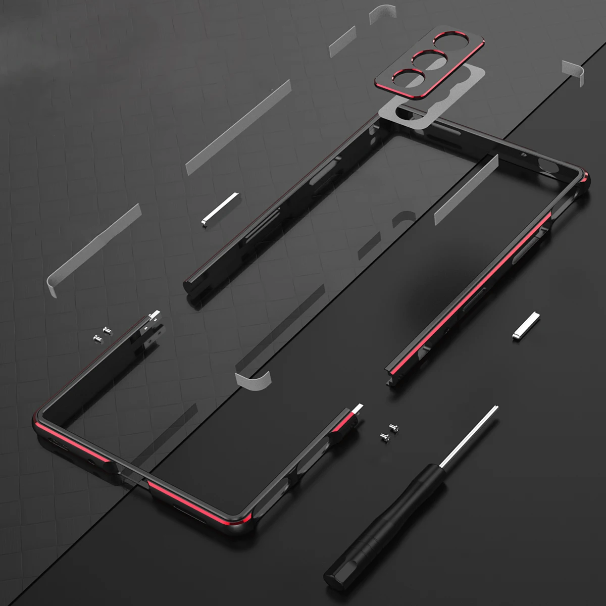 

New Aluminum Bumper Case ZTE Nubia RedMagic 8 Pro Plus Cover Cases+ Carmera Protector Red Magic 8 Pro+ Metal Frame