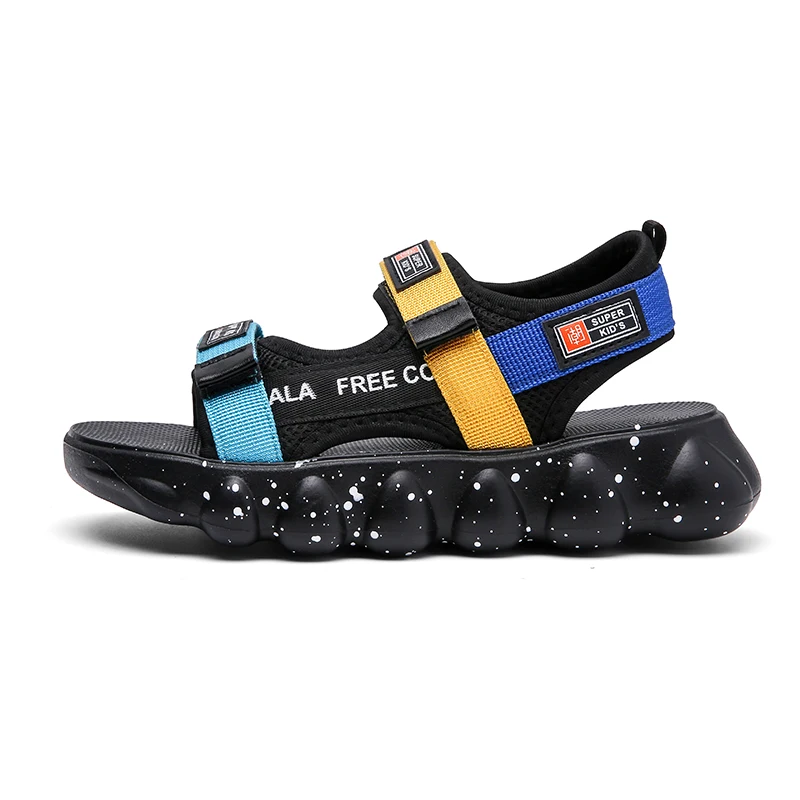 Summer New EVA Thick Sole Children's Slippers for Boys and Boys Open Toe Sandals Outdoor Comfortable and Breathable Beach Shoes